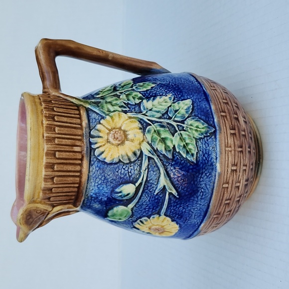 ANTIQUE GRIFFEN, SMITH & HILL AMERICAN MAJOLICA PITCHER/JUG - Picture 12 of 12